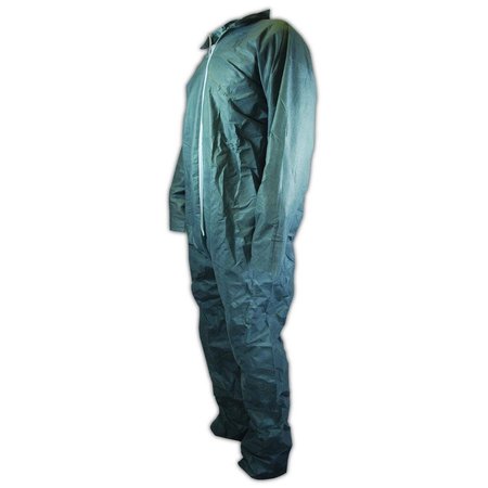 MAGID Disposable Clothing, Large, GrayGrey, SmsSMS, Zipper CVZ5G-L